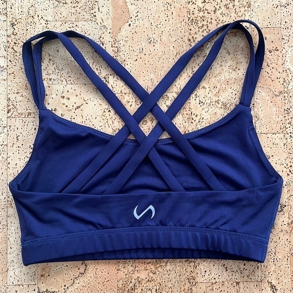 Tlf Navy Blue Strappy Sports Bra - Picture 3 of 7